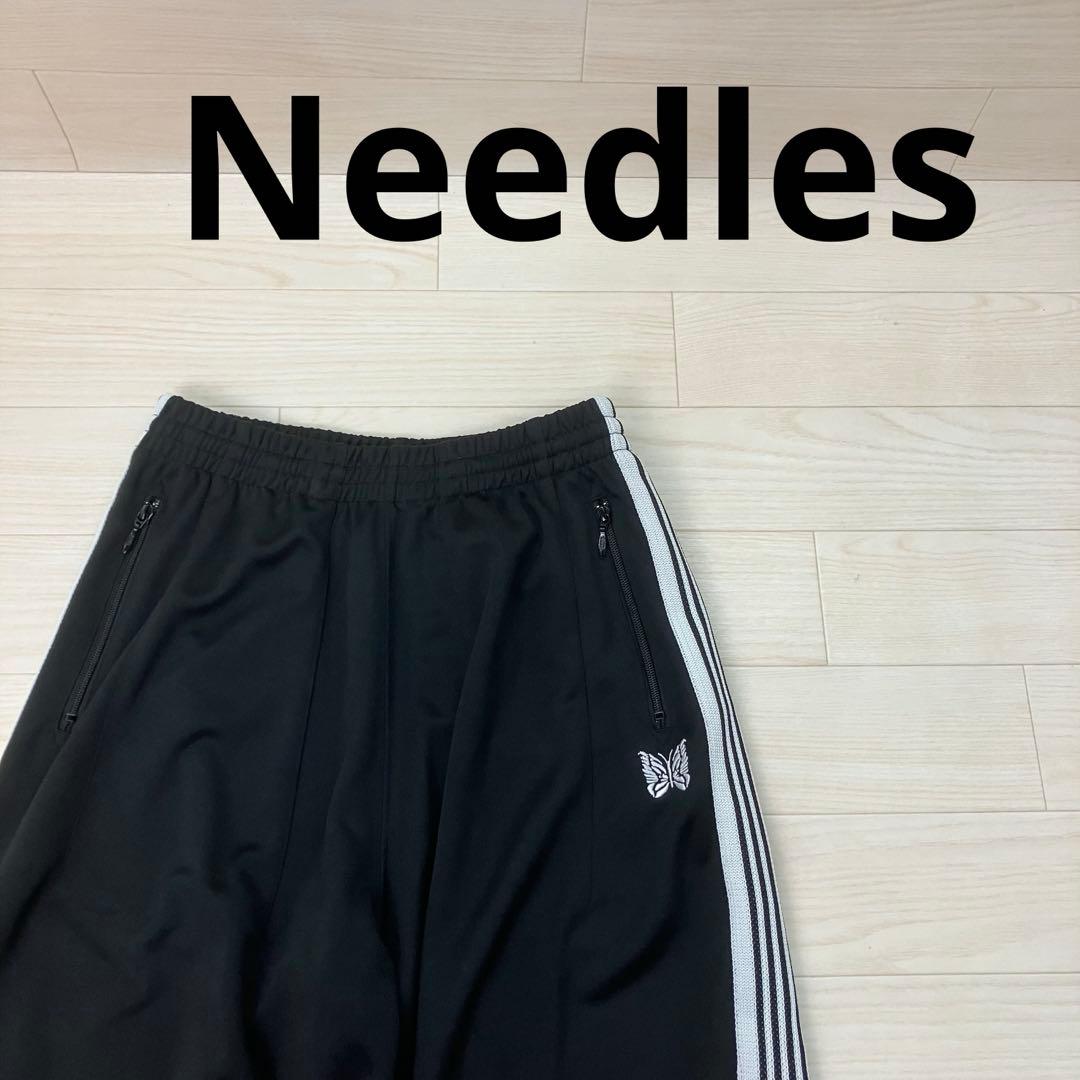 Needles ニードルス ナロートラックパンツ ジャージ ボトム 黒 Ｓ