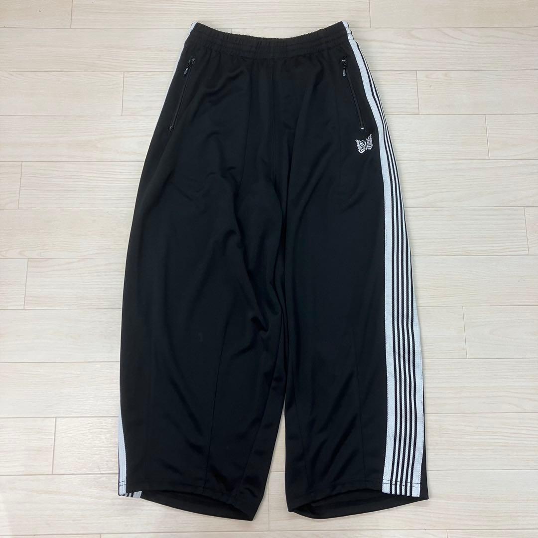 Needles ニードルス ナロートラックパンツ ジャージ ボトム 黒 Ｓ