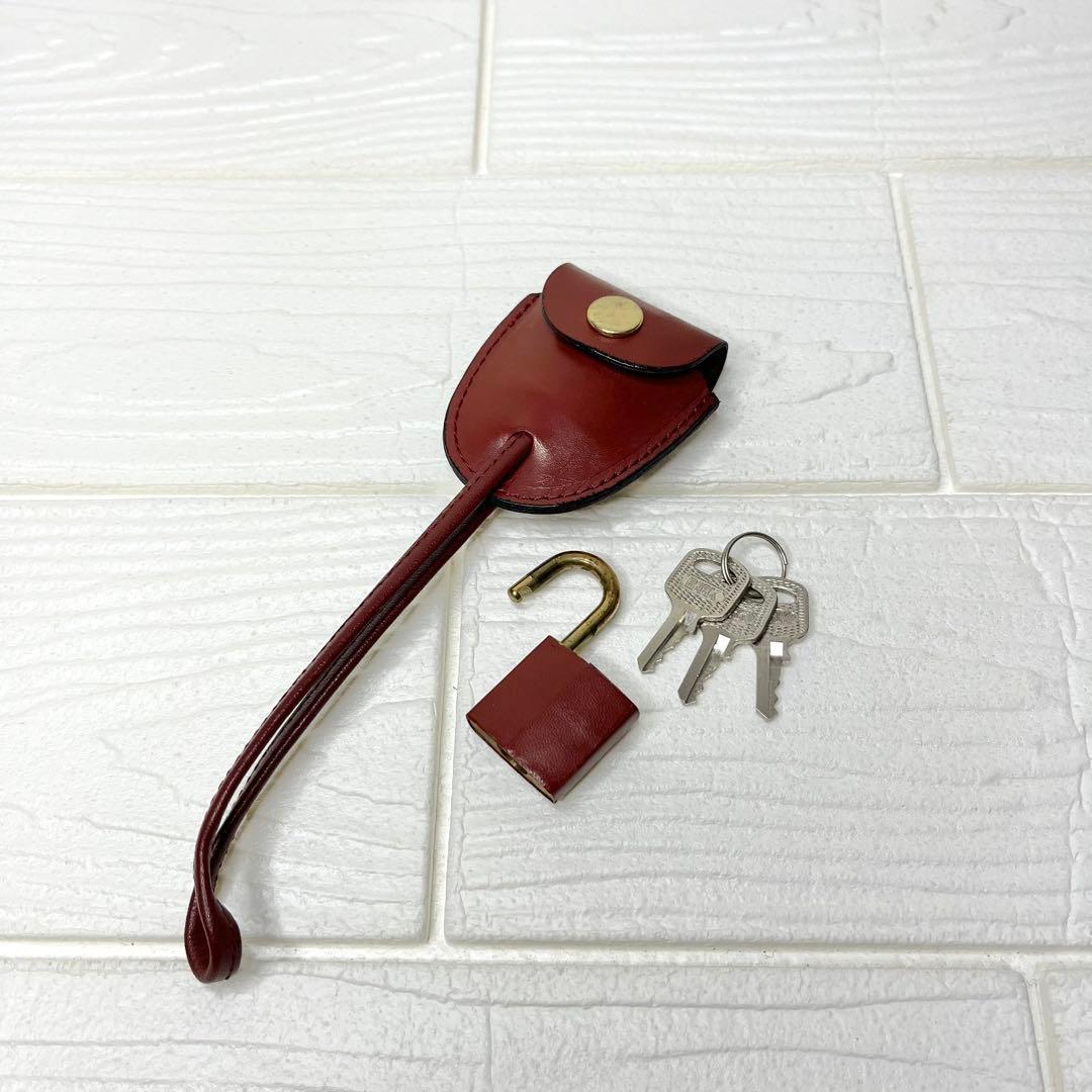 ✨極美品✨☘️Cartier☘️✨ボストンバッグ✨マストライン✨ボルドー✨南京錠✨