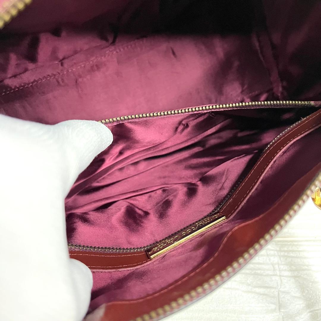 ✨極美品✨☘️Cartier☘️✨ボストンバッグ✨マストライン✨ボルドー✨南京錠✨