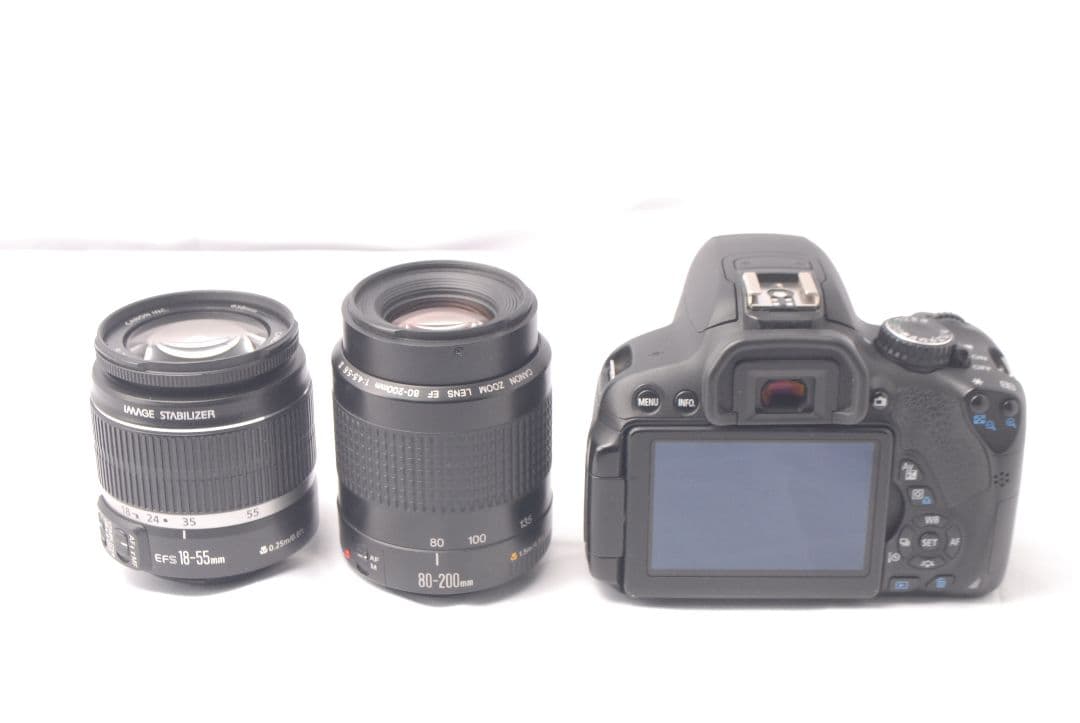 Canon EOS Kiss X6i ★一眼レフカメラ☆望遠レンズ付Wレンズ ★