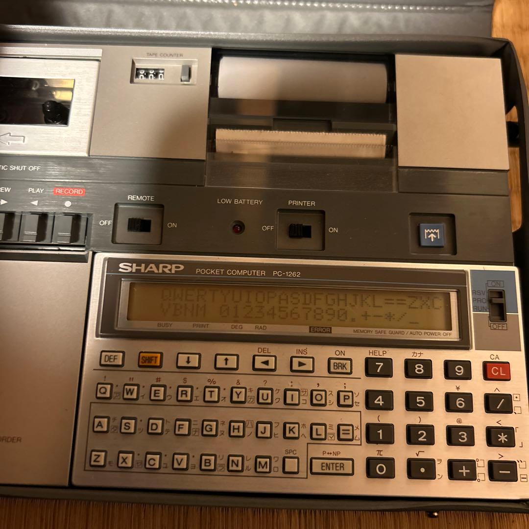 シャープ　ポケットコンピュータ　pc-1262 セット