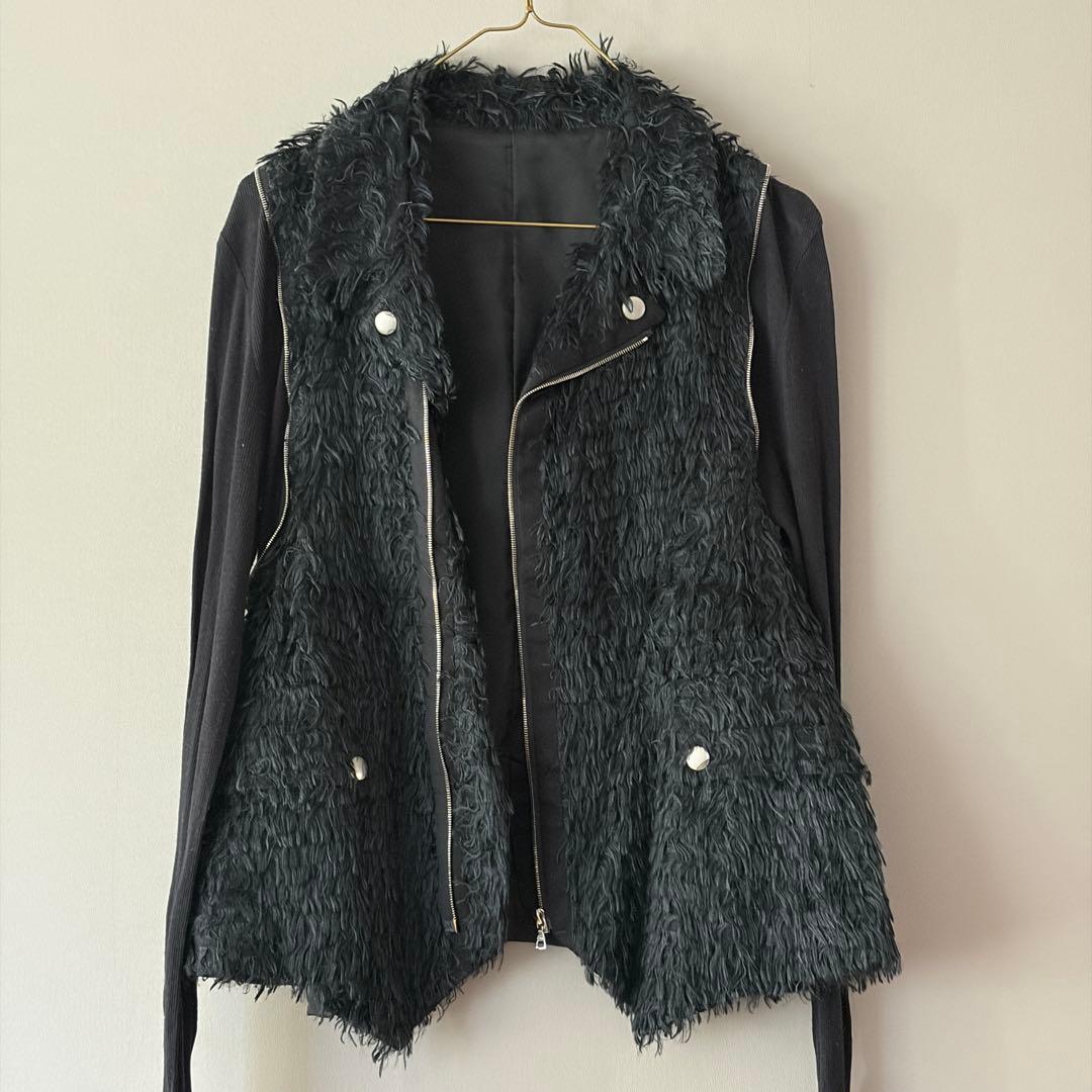 UNDERCOVER ライダース　異素材ミックス