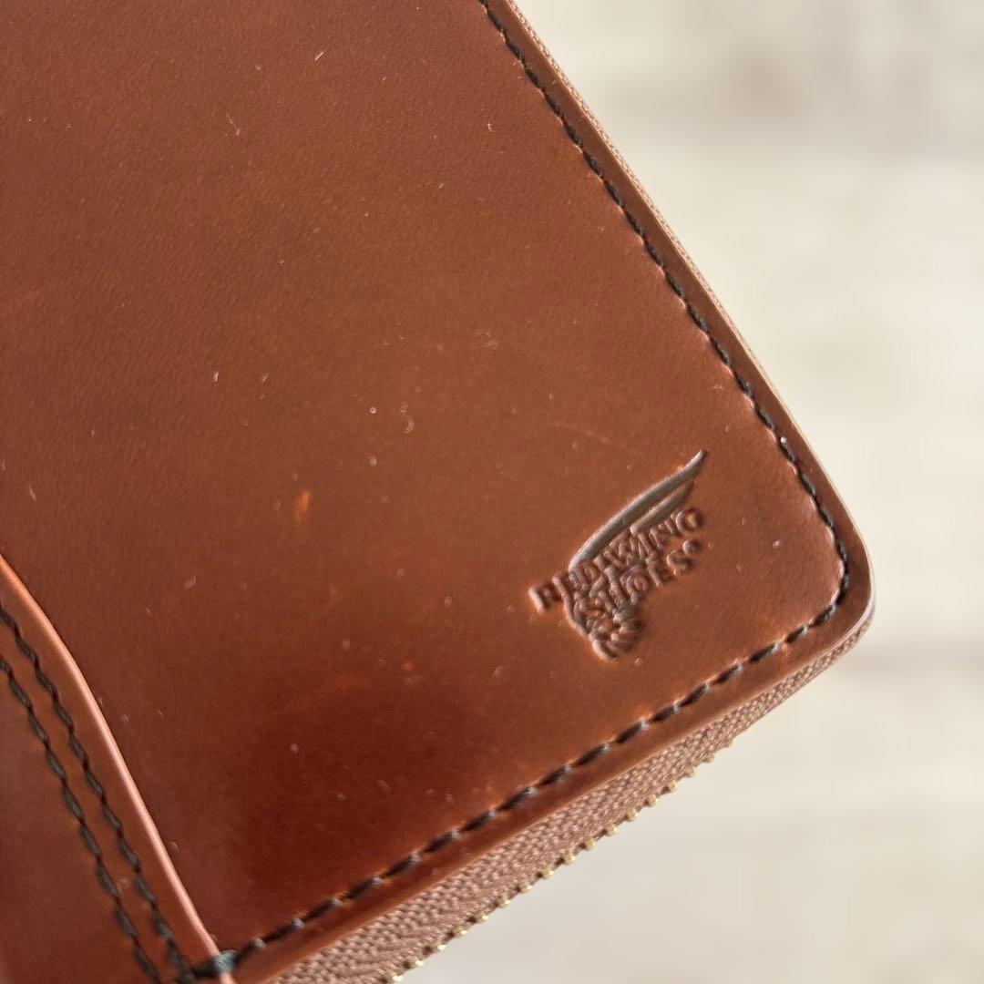 RED WING ブラウン長財布 ストラップ付き　廃盤美品