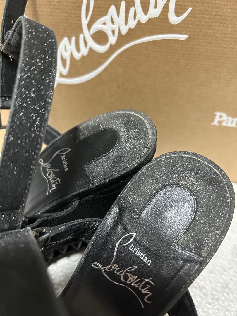 Christian Louboutin ブラック サンダル