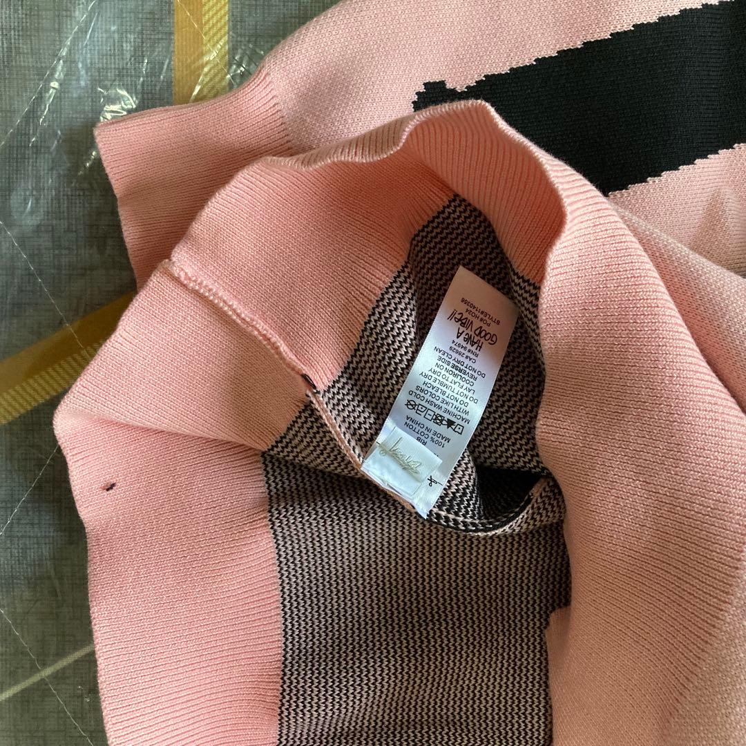 Stussy ピンク ブラック セーター