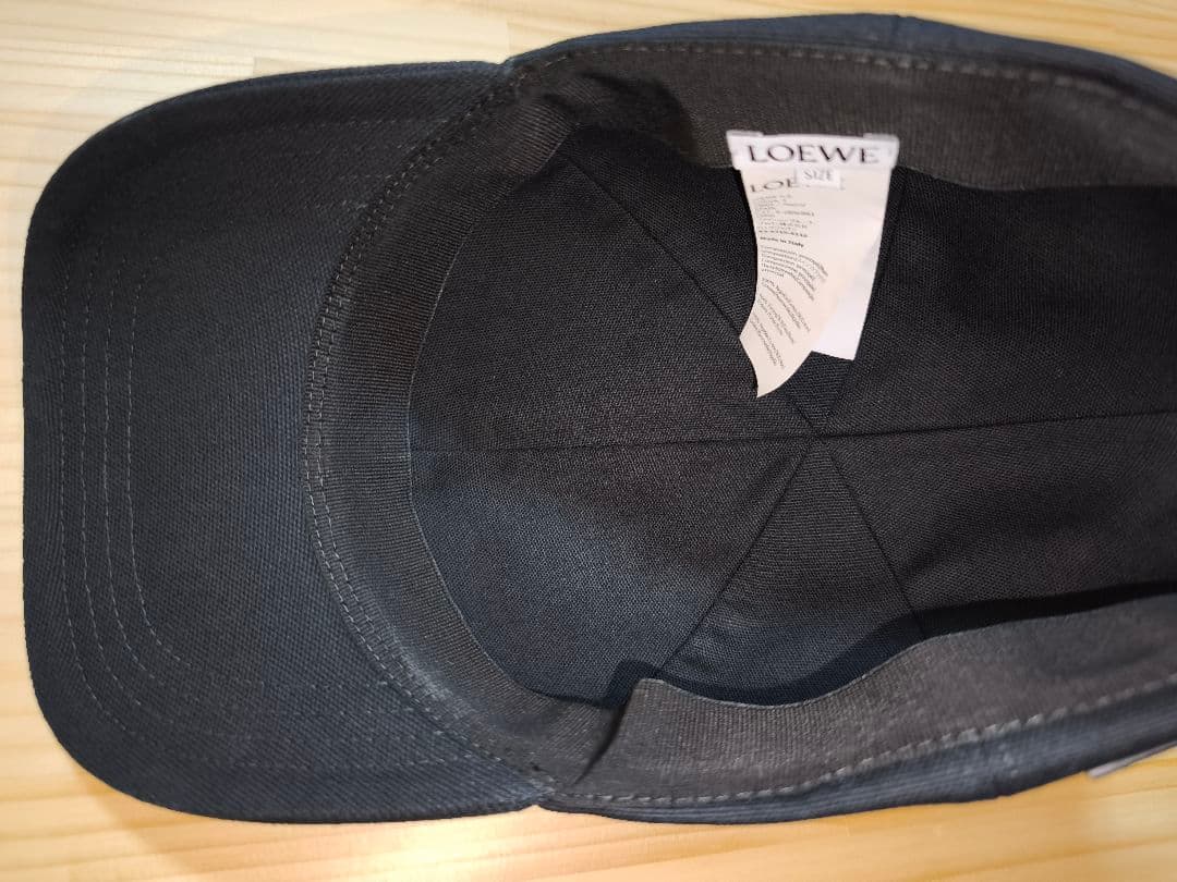 LOEWE キャップ キャンバス ベースボールキャップ ブラック