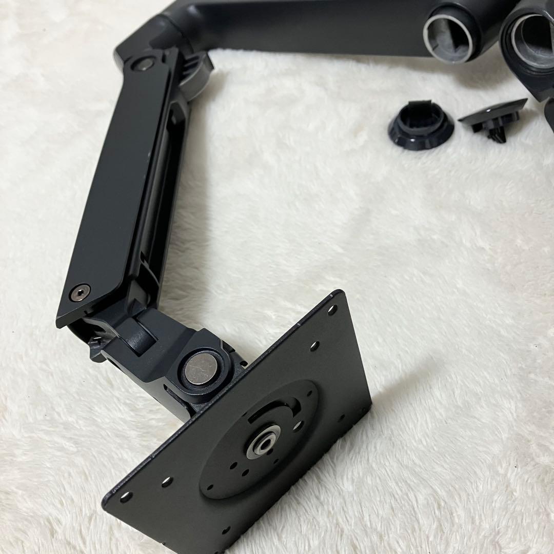 エルゴトロン デスク デュアル モニターアーム 横型 2画面 27インチ 黒