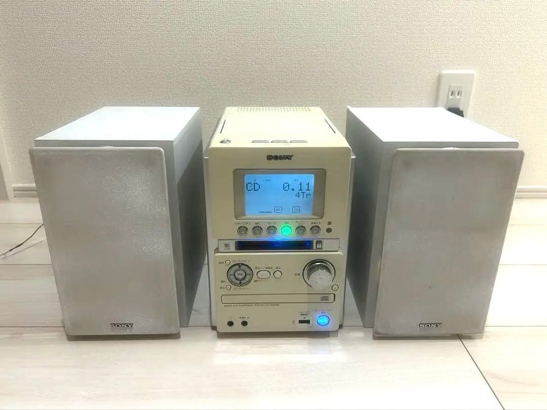動作確認済 美品 SONY CMT-M35WM ミュージックコンポ リモコン付き