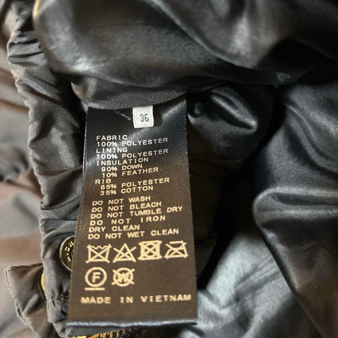 美品＊スローブイエナ　ショールフードショートダウンコート　ブラック　36