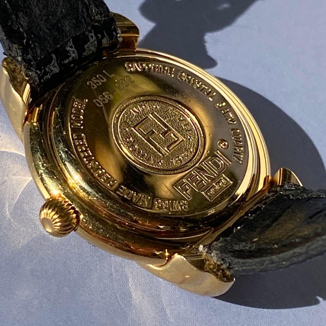 FENDI 350Lレディース 時計 ゴールド/ブラック