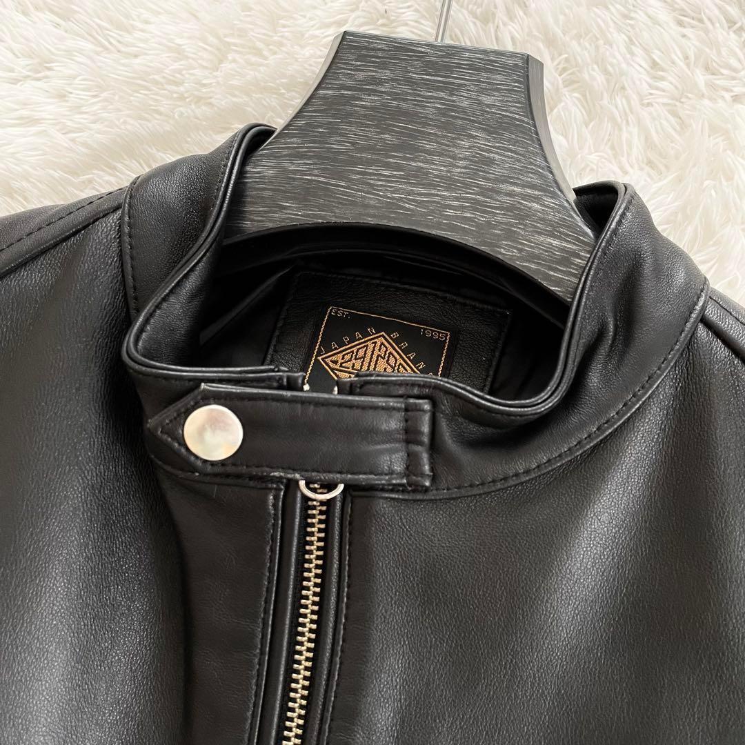 291295 HOMME VINTAGE シングルライダースジャケット