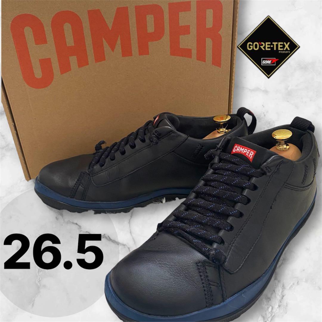 CAMPER レザースニーカー ペウピスタ GORE-TEX 黒 カンペール箱付