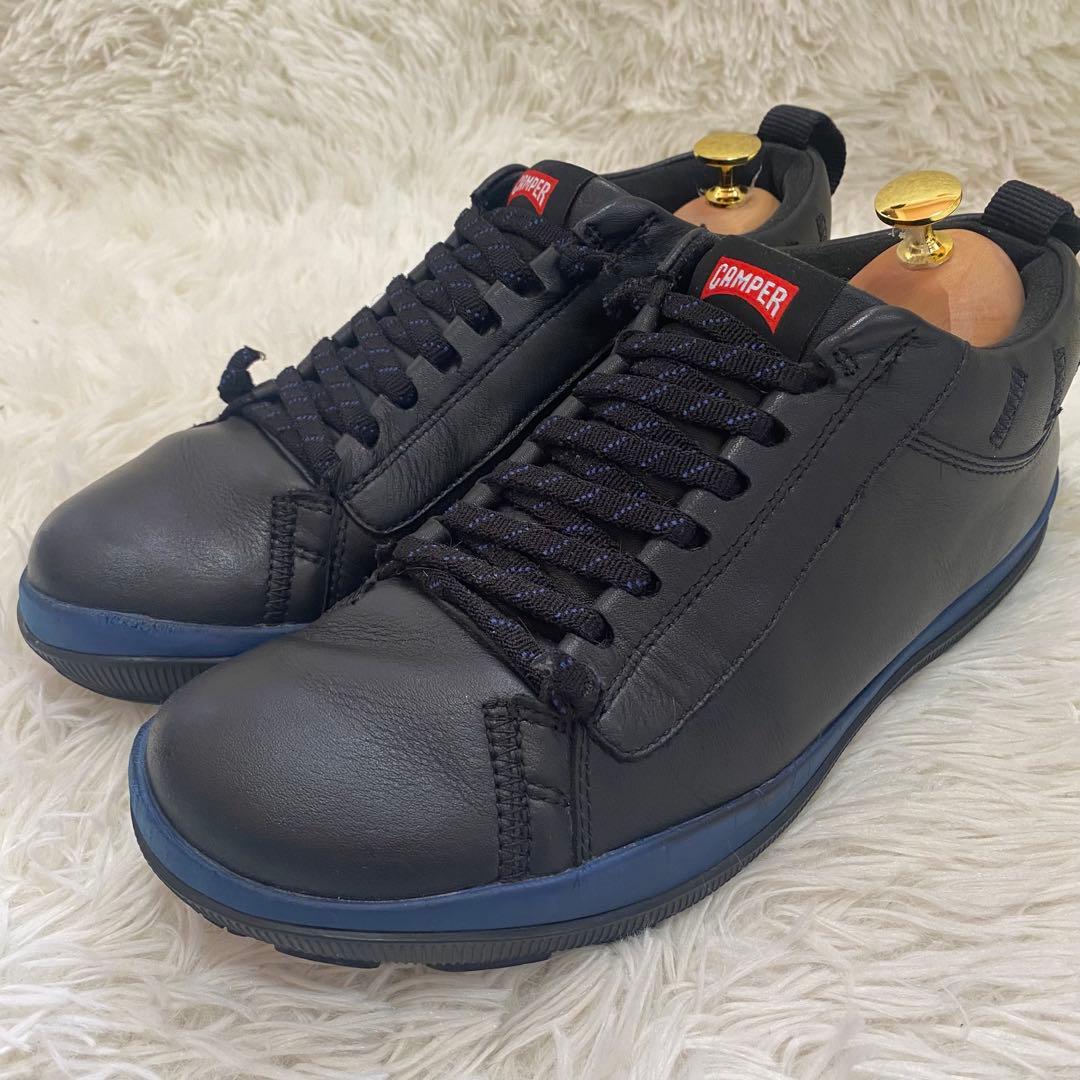 CAMPER レザースニーカー ペウピスタ GORE-TEX 黒 カンペール箱付