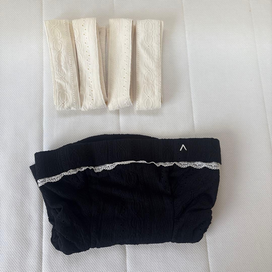 トップス Samantha ribbon tops black andmary