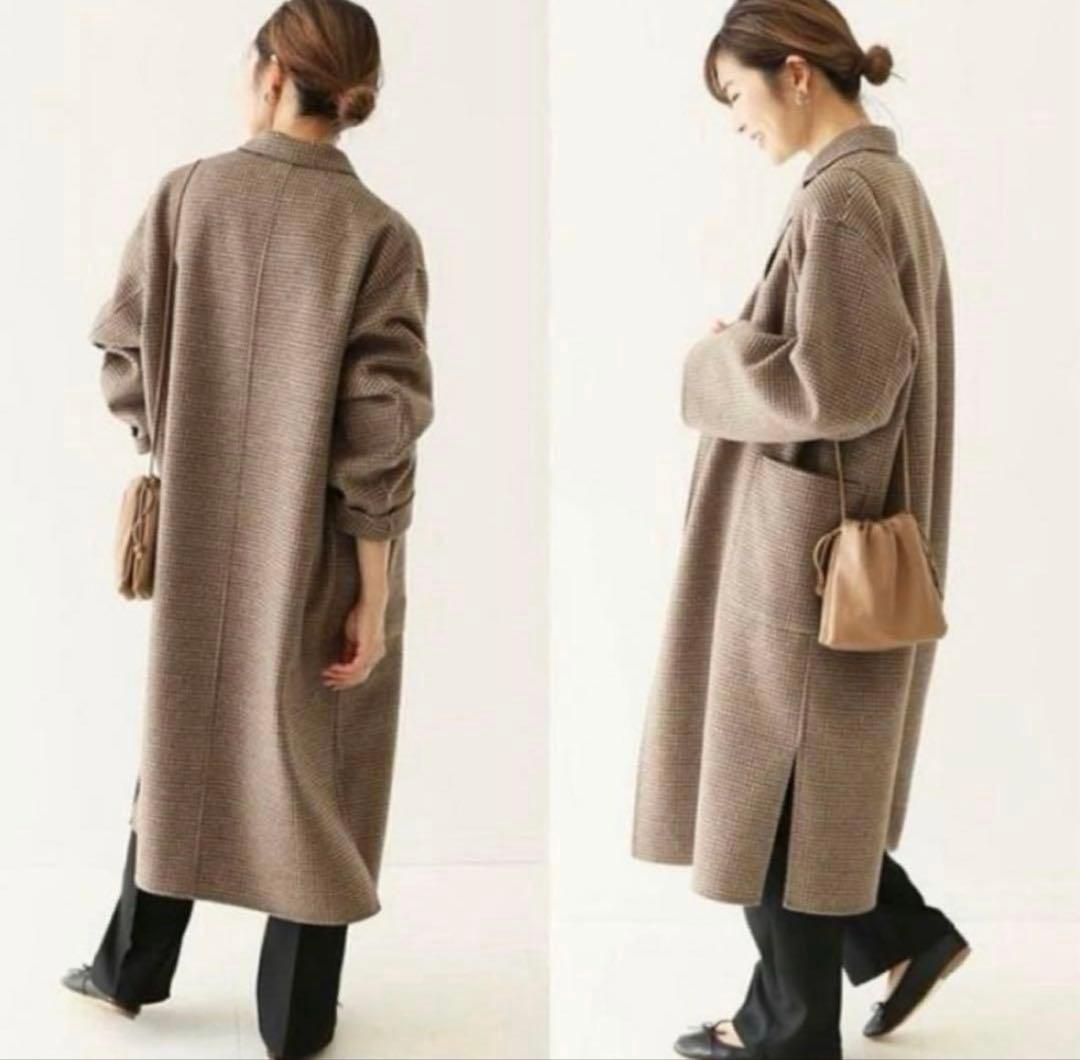 ✨極美品❤️SLOBE IENA HAMILTONダブルフェイスウールロングコート