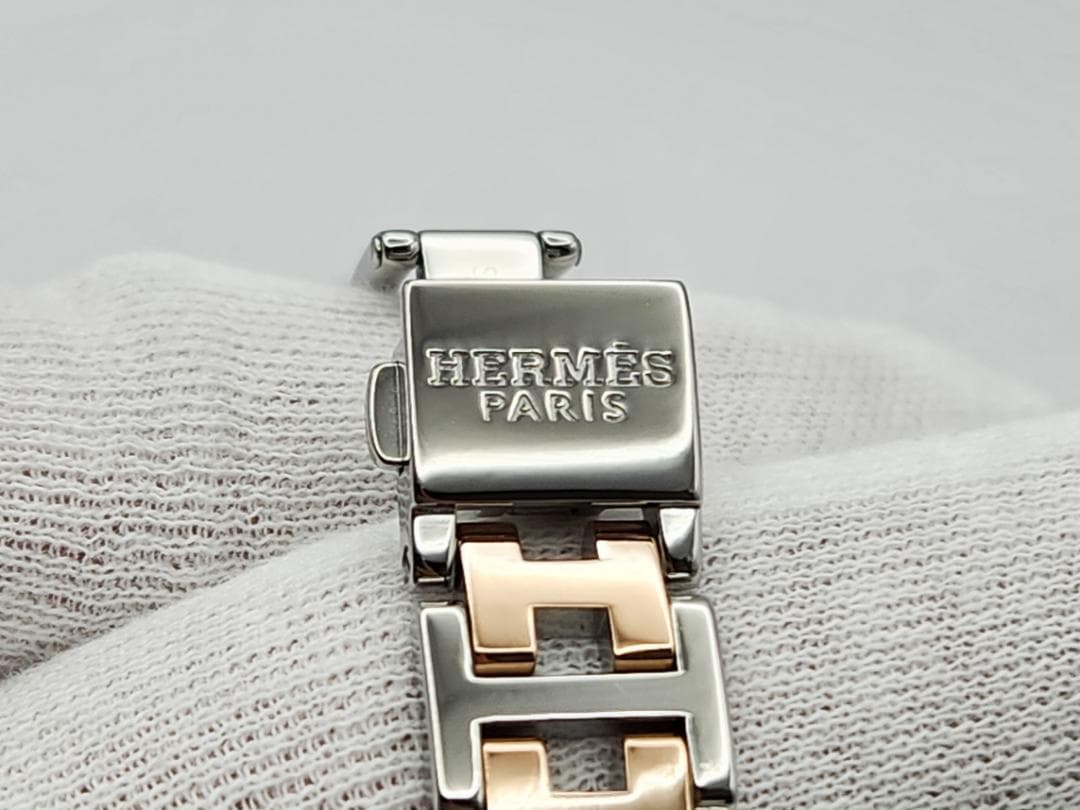 HERMES エルメス　クリッパーナクレ　 WhiteシェルDial 065