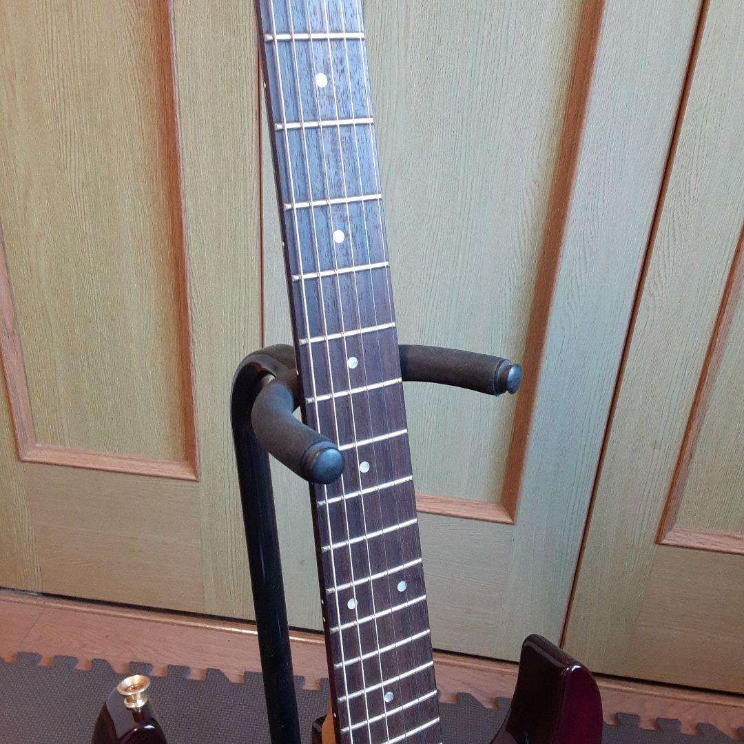 FERNANDES エレキ　サスティナー 付きギターパープル　ゴトーペグ