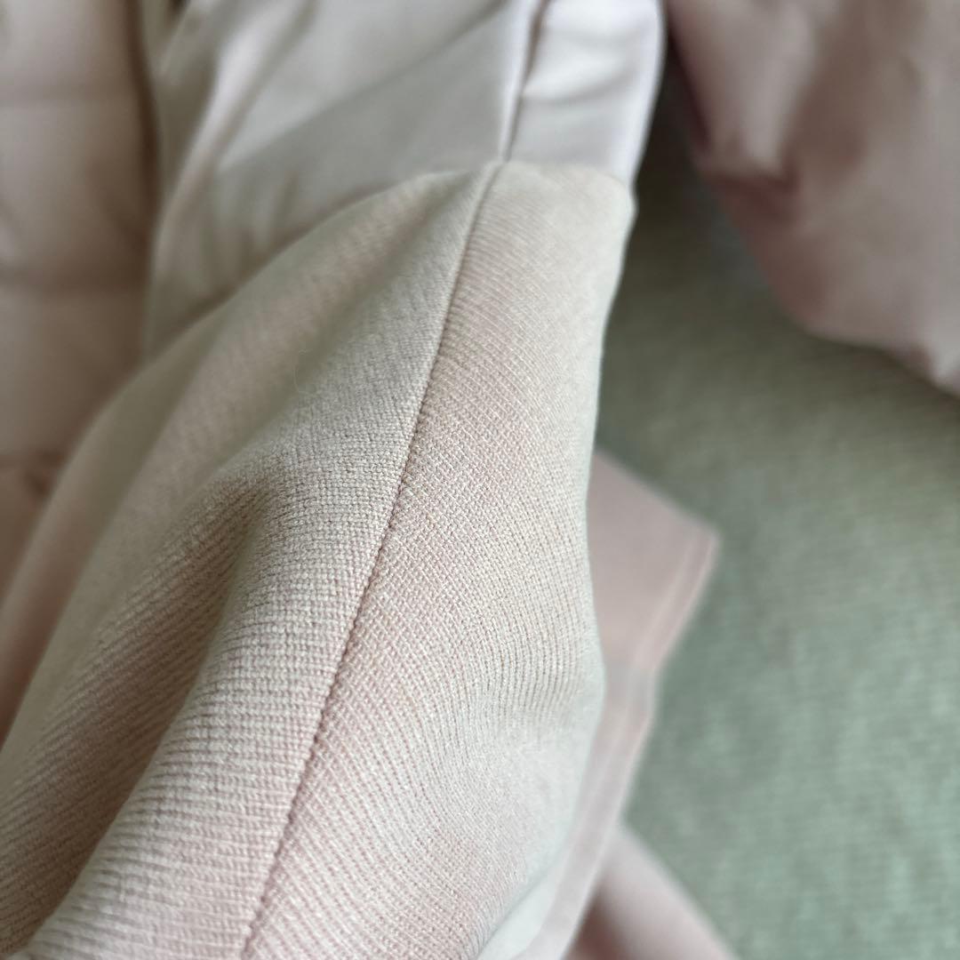 【新品タグ付き】ローズティアラ　リボン襟ダウンコート　ピンク