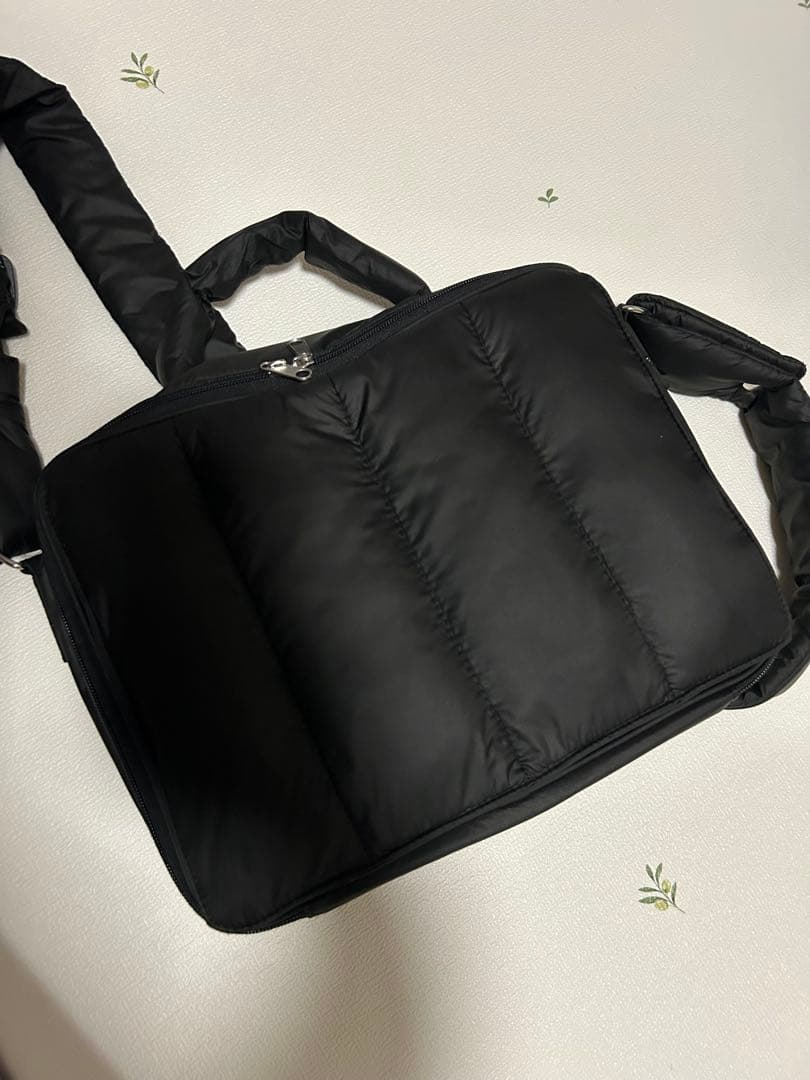 キルティングブラックマザーズバッグ　calin