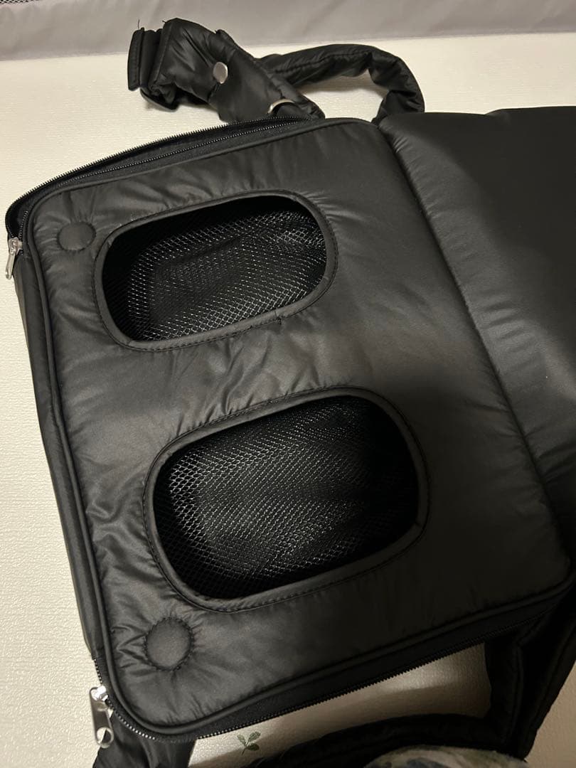 キルティングブラックマザーズバッグ　calin