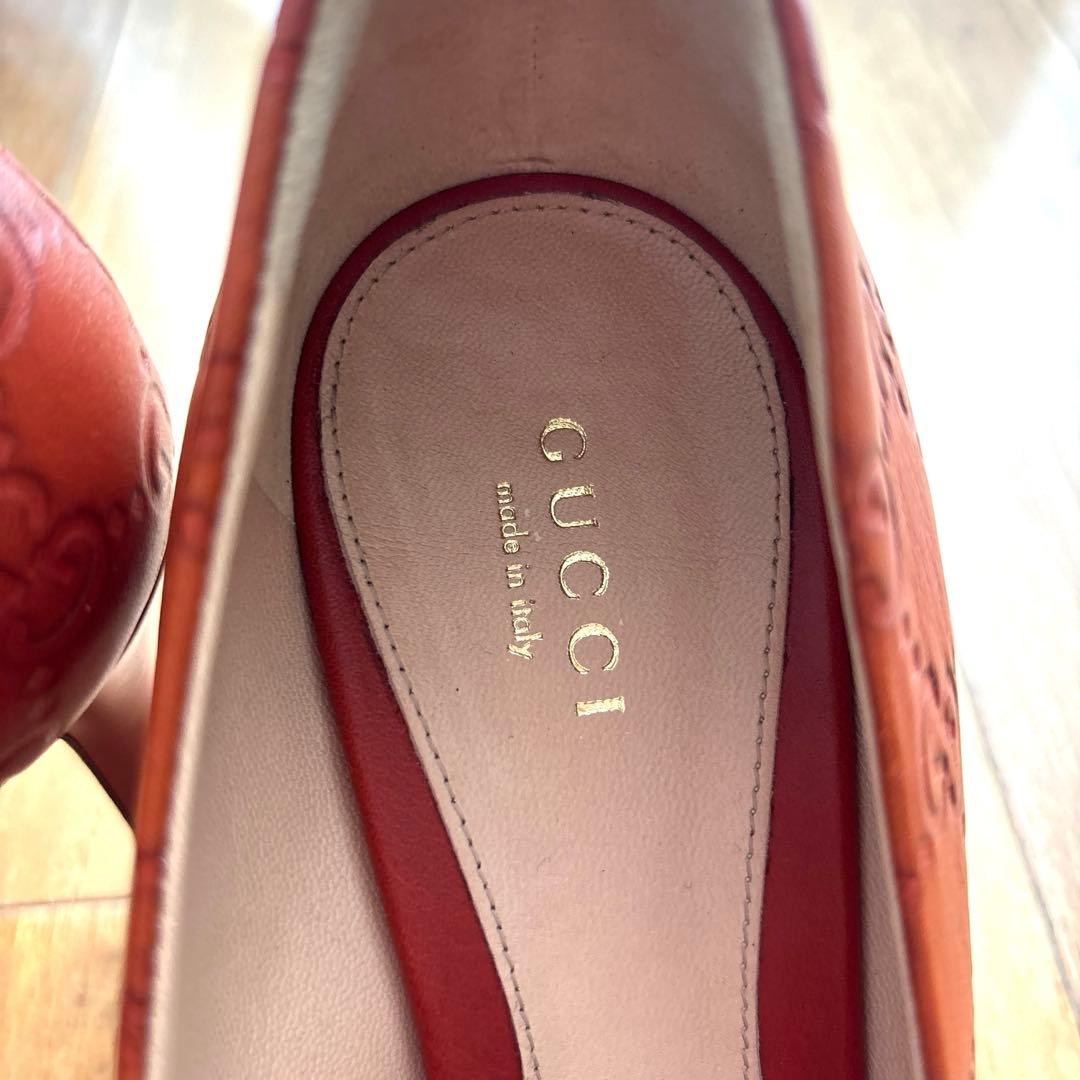 【ナビ】【GUCCI】グッチ パンプス 36 1/2 オープントゥ