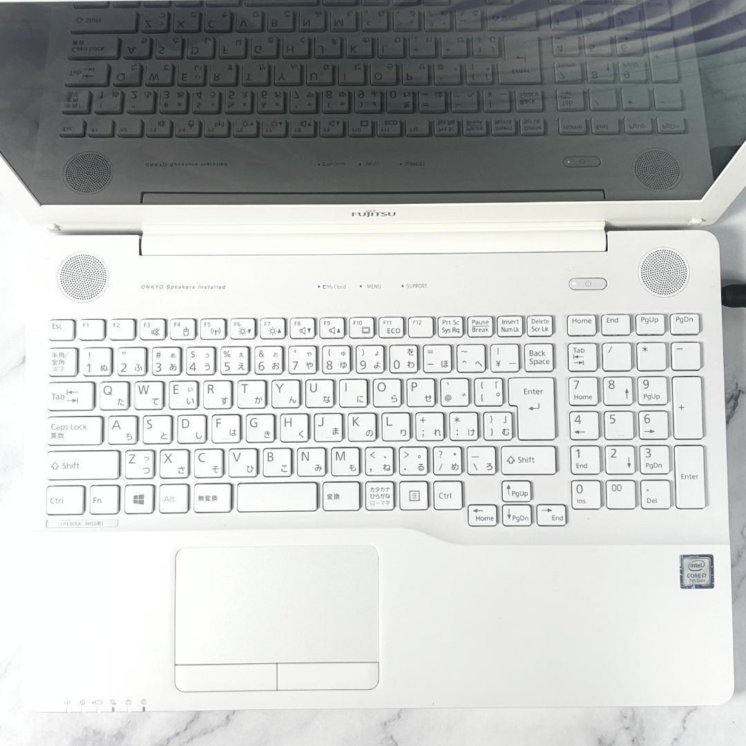 Corei7・16GB・SSD・DVDマルチ・Win11・ホワイトノートパソコン