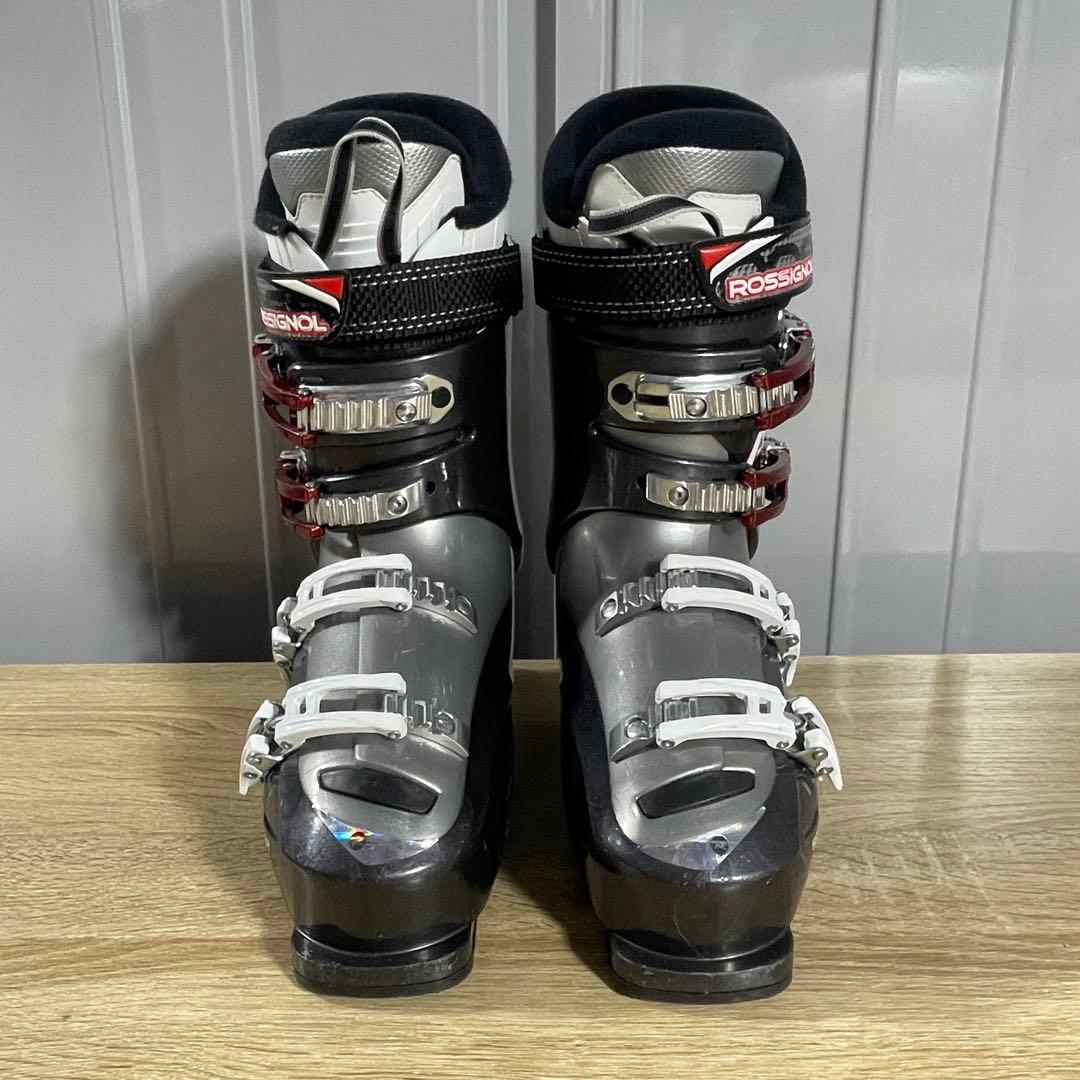 ATOMIC159cm ROSSIGNOL25.5cmストック付きスキーセット