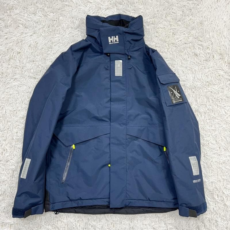 極美品 HELLY HANSEN オーシャンフレイジャケット ネイビー XL