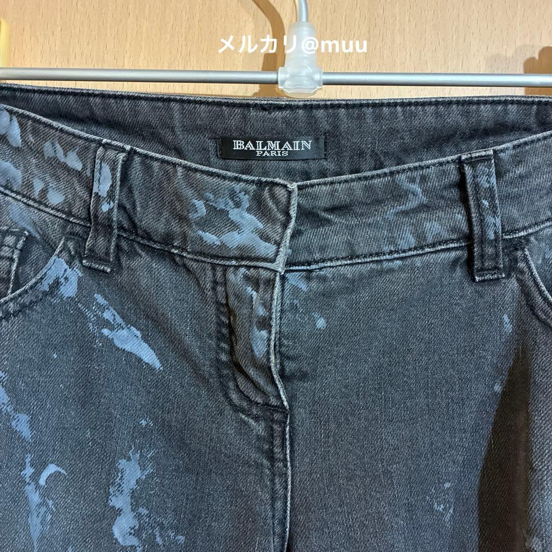 BALMAIN ダメージ加工スキニージーンズ 40