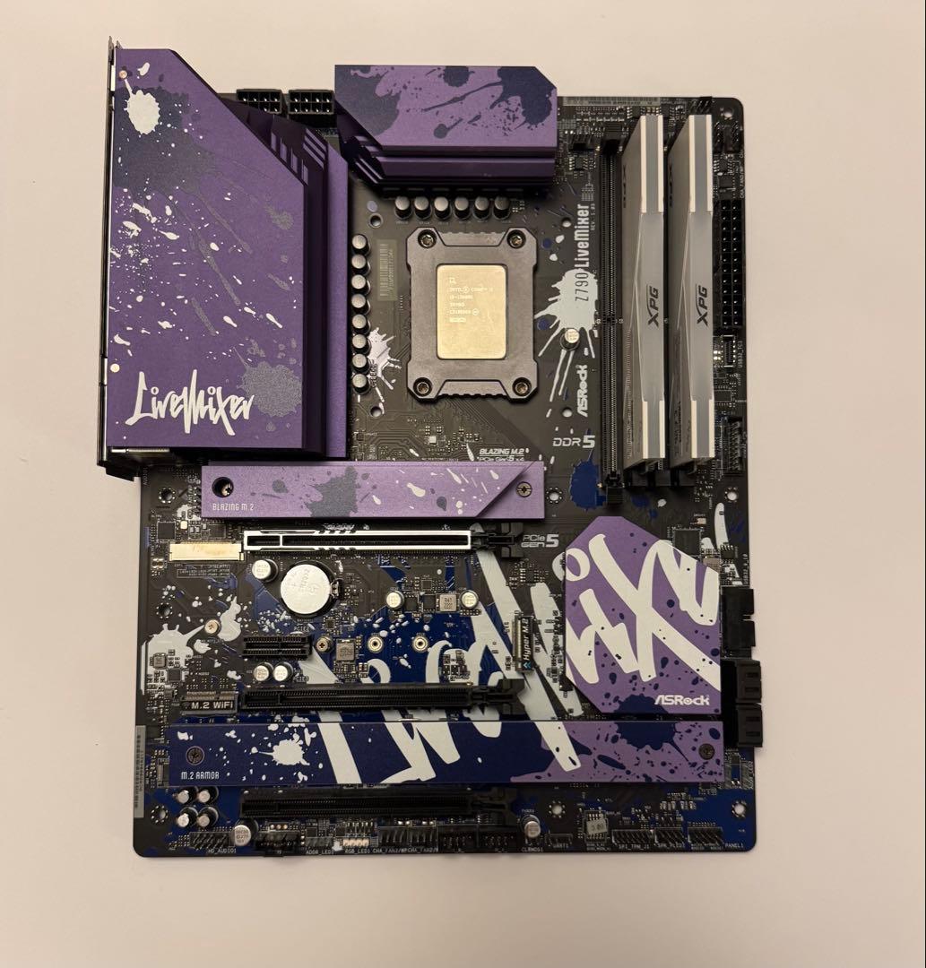 マザーボード ASRock LiveMixer Z790 13600K/DDR5 32GB