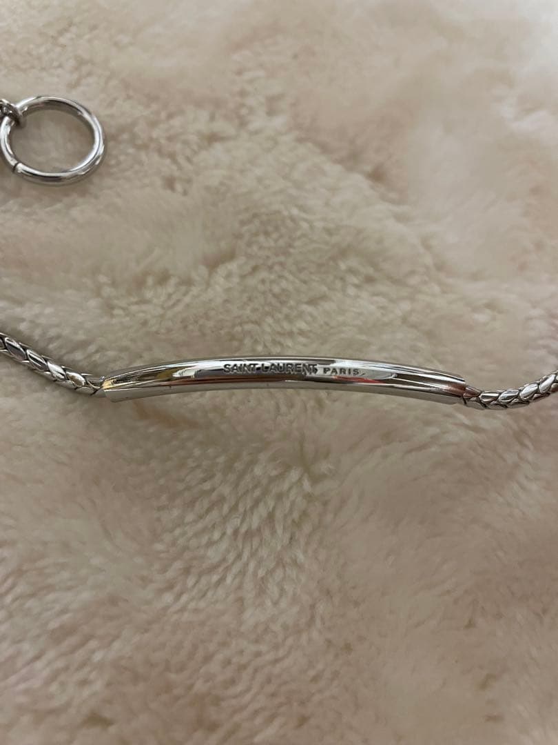 SAINT LAURENT サンローラン シルバートーンカラー ブレスレット