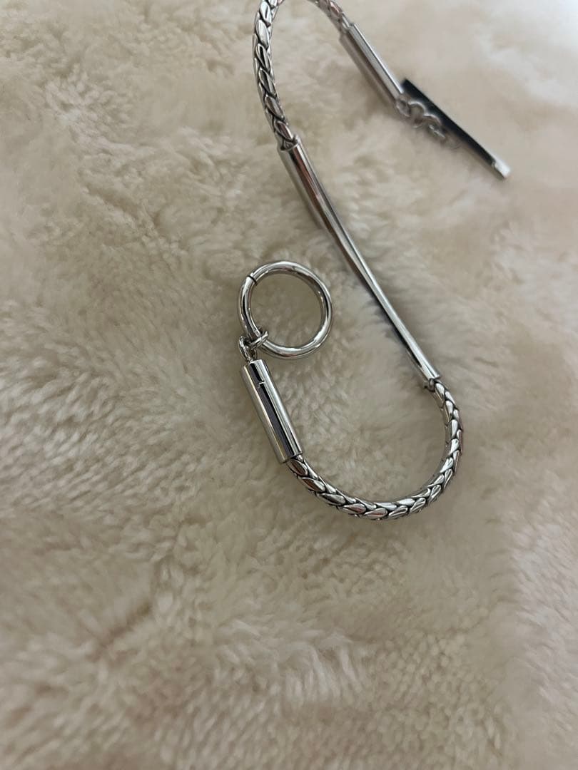 SAINT LAURENT サンローラン シルバートーンカラー ブレスレット