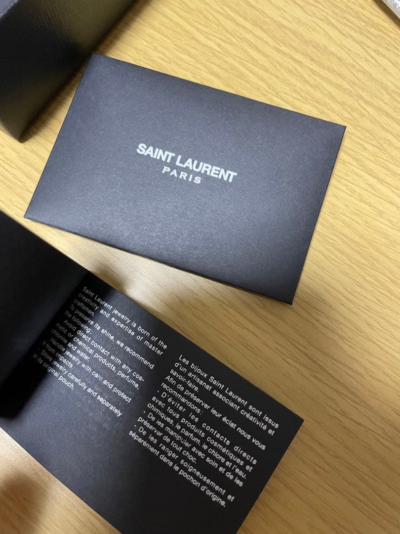 SAINT LAURENT サンローラン シルバートーンカラー ブレスレット