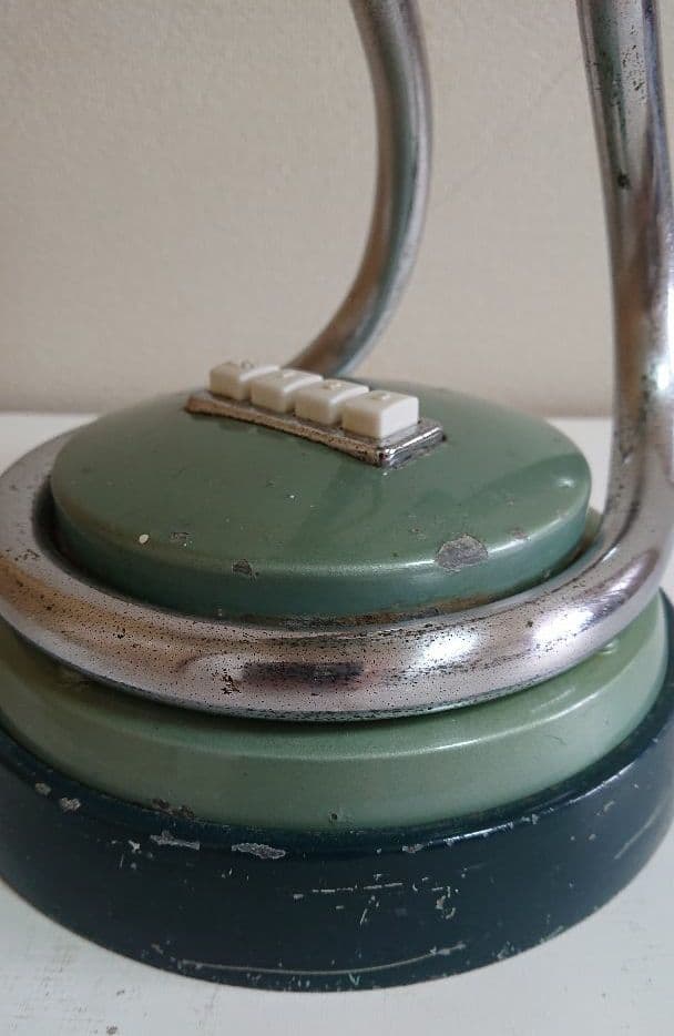 三菱扇風機 DM-12L(?) /シルバーグリーン/アンティーク