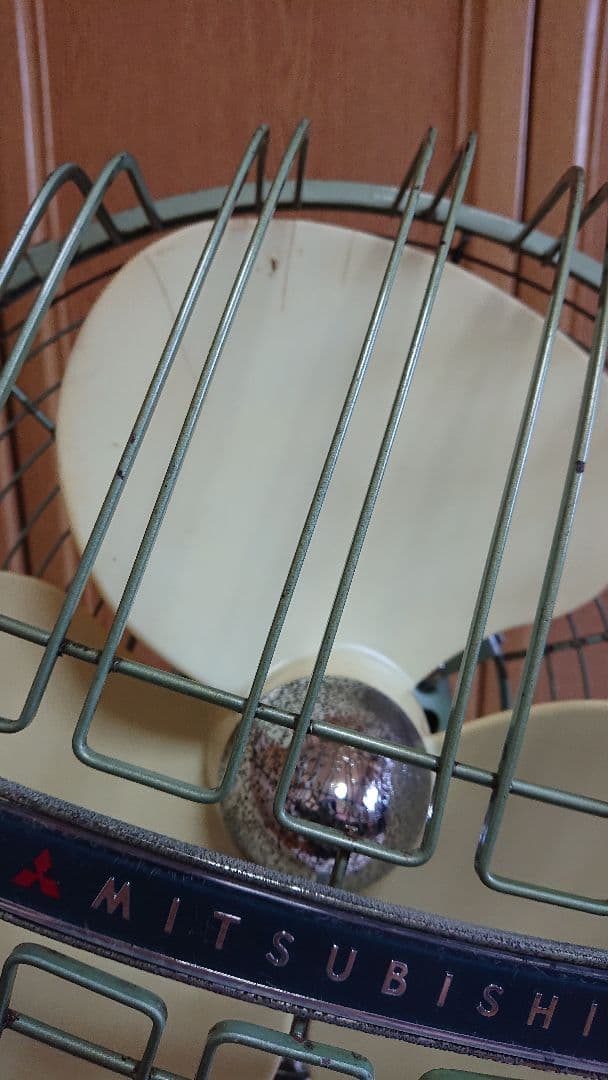 三菱扇風機 DM-12L(?) /シルバーグリーン/アンティーク