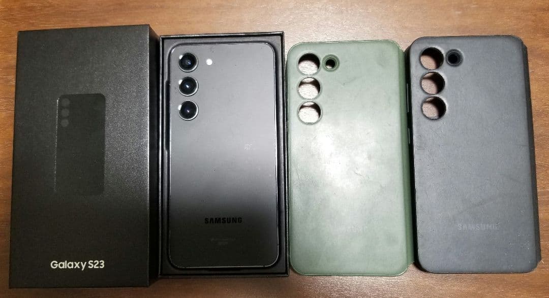 Samsung Galaxy S23 本体 ブラック ケース付き
