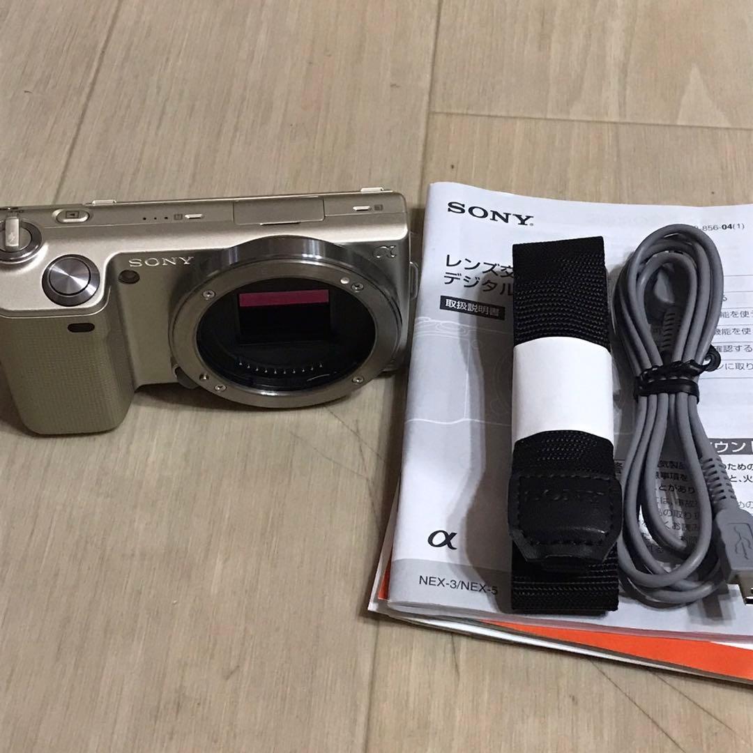 ソニー　NEX 5 ボディ　ゴールド　動作良好