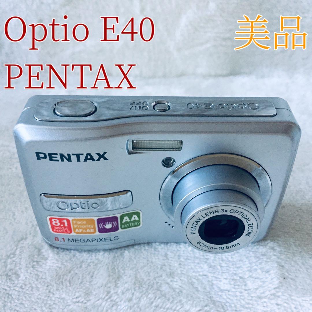 美品 PENTAX Optio E40 オールドコンデジ オールドデジカメ