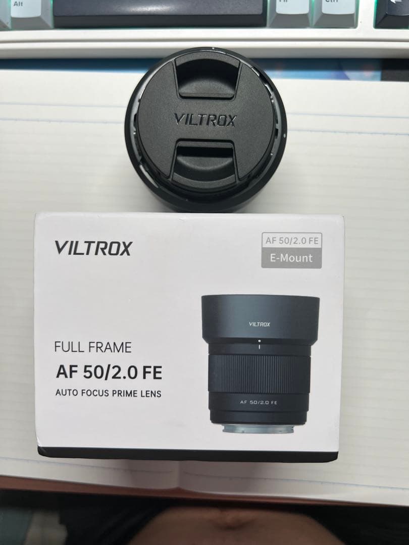 【未使用に近い】VILTROX 50mm f2.0 FE E-Mount レンズ