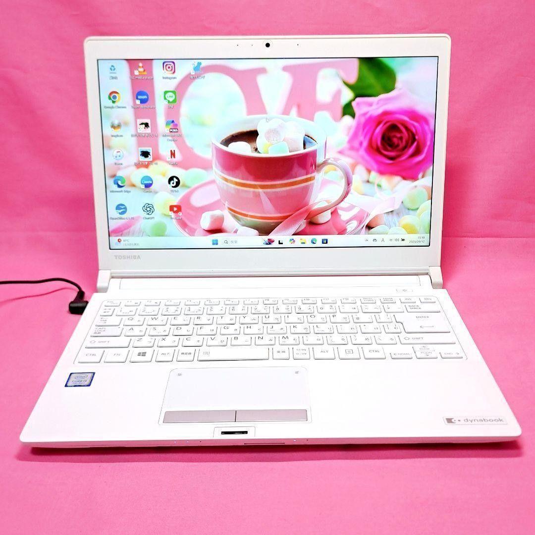 D48【人気】第7世代i3/1000GB 東芝小型ノートパソコン Win11