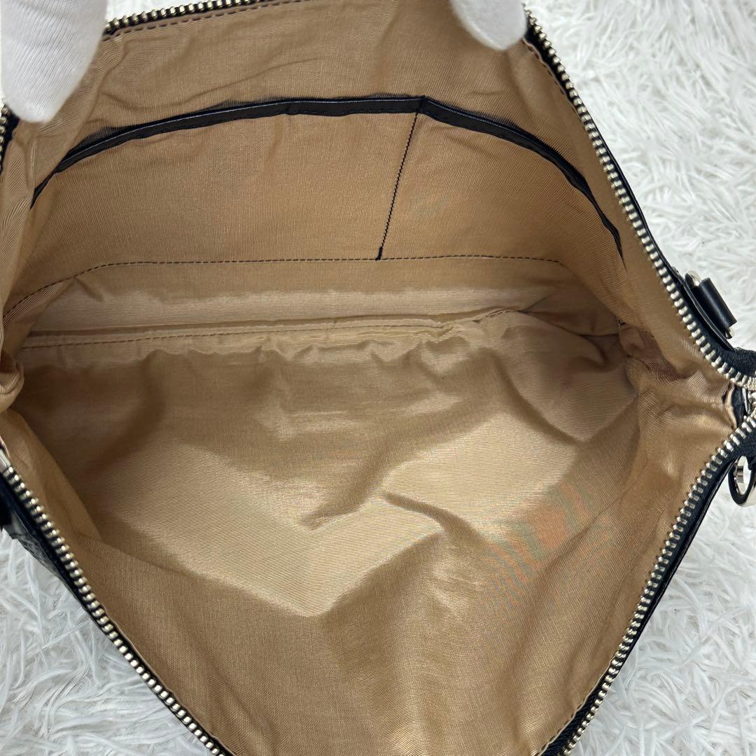 美品【SOMÈS】2way ショルダーバッグ 本革 レザー ロゴ型押し 日本製