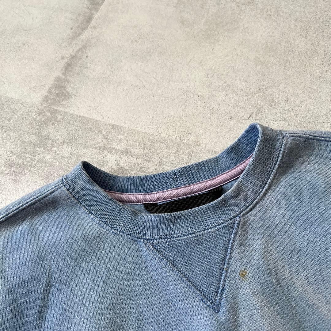 T*a様 一点物 Boro　鬼フェード　ボロ スウェット　褪色　青　ヘビーウェイ