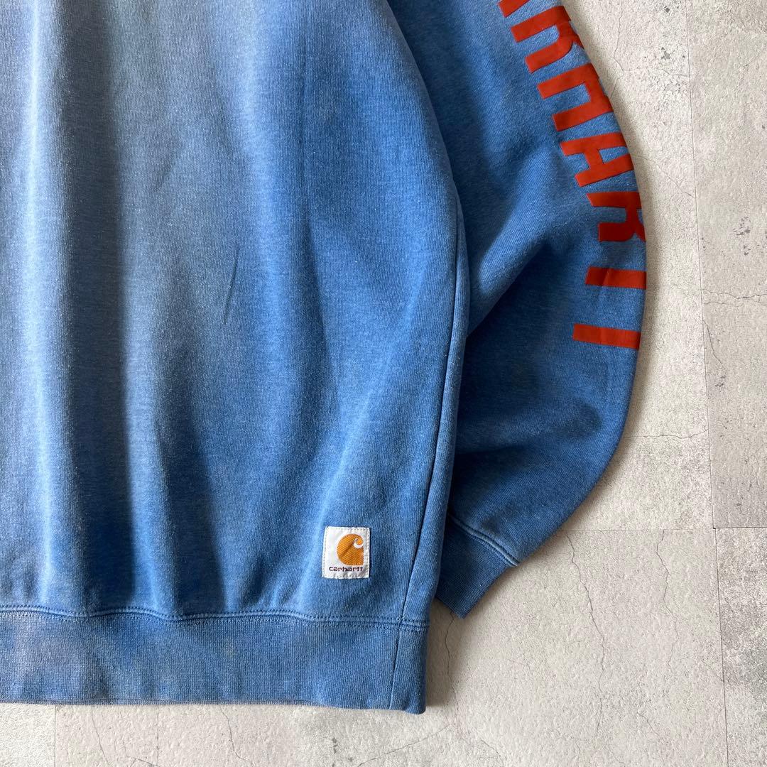 T*a様 一点物 Boro　鬼フェード　ボロ スウェット　褪色　青　ヘビーウェイ