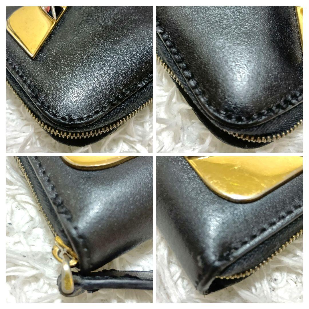 フェンディ　財布　ケース　小銭入れ　モンスター　バグズアイ　黒　正規品