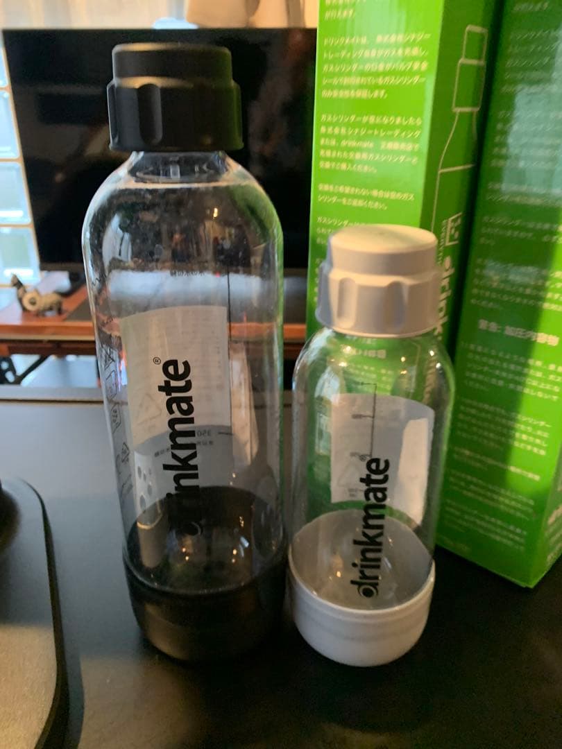 満タンガスシリンダー3本付drinkmate 660炭酸水メーカー 2ボトル付き