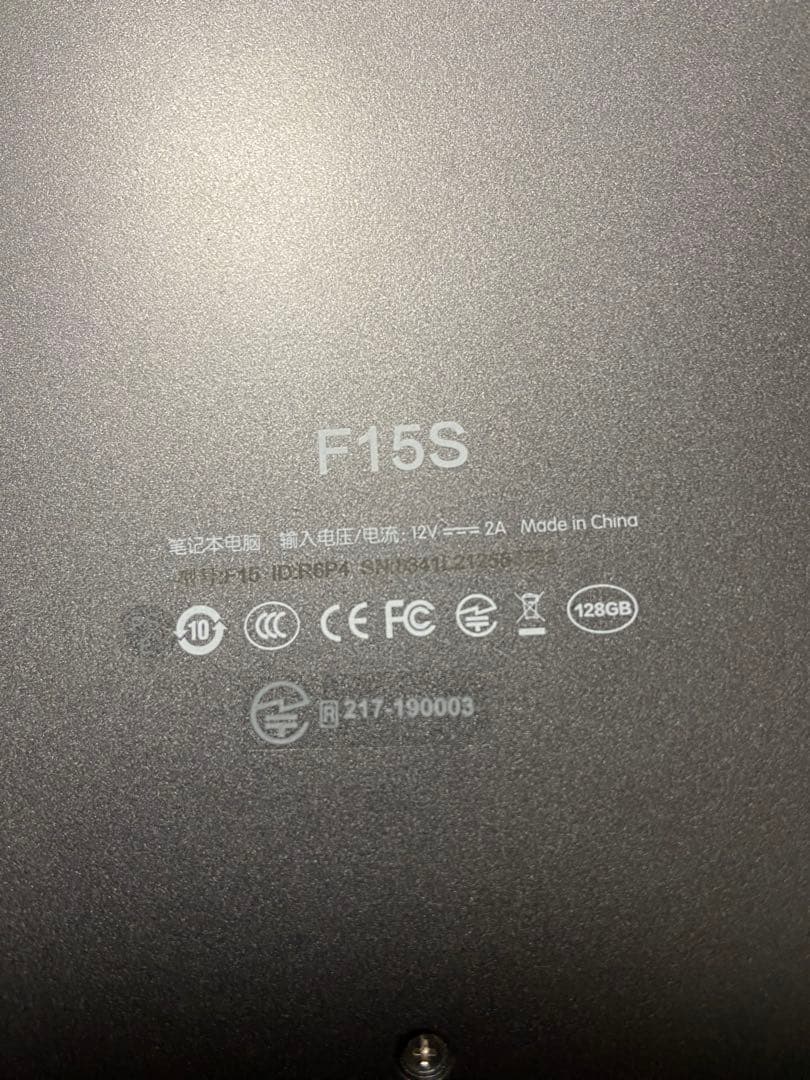 Teclast ノートPC F15S