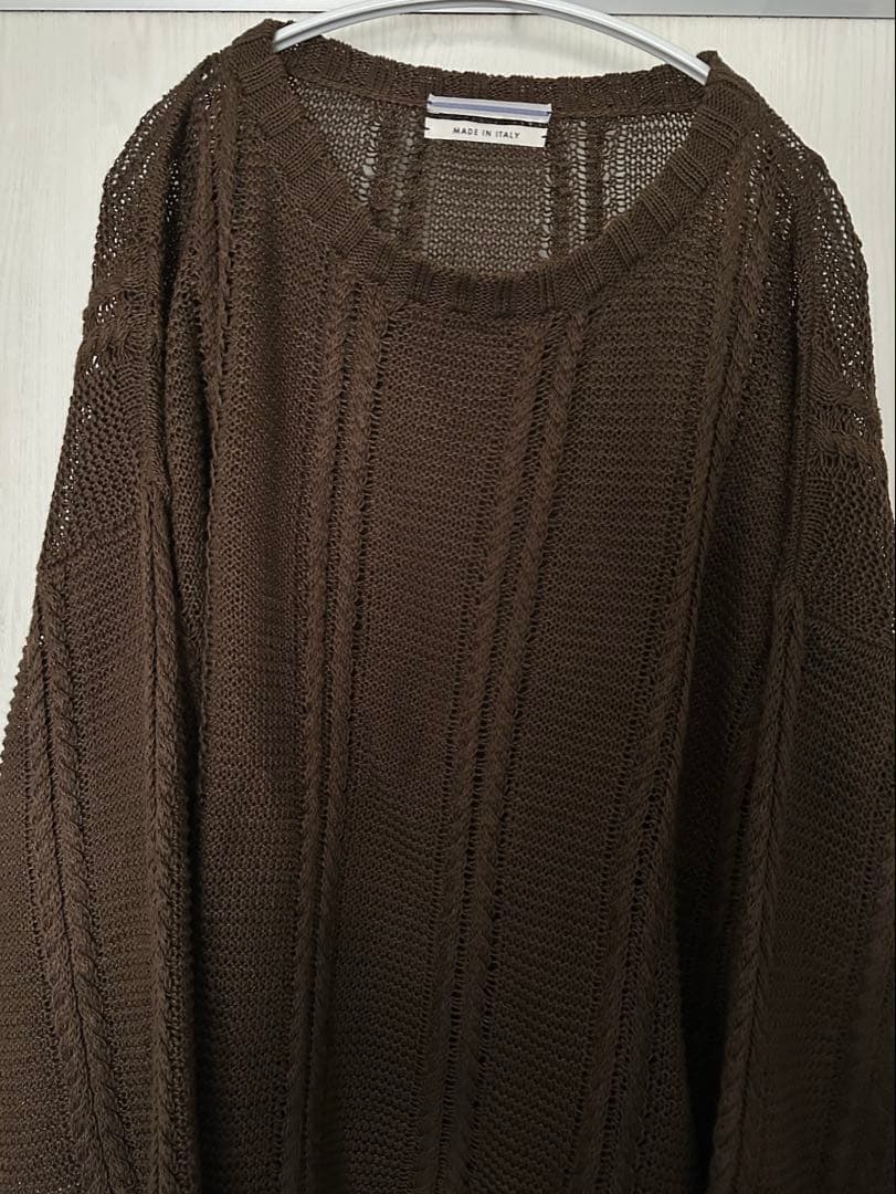 【タグ付き】cristaseya リネンケーブルニット