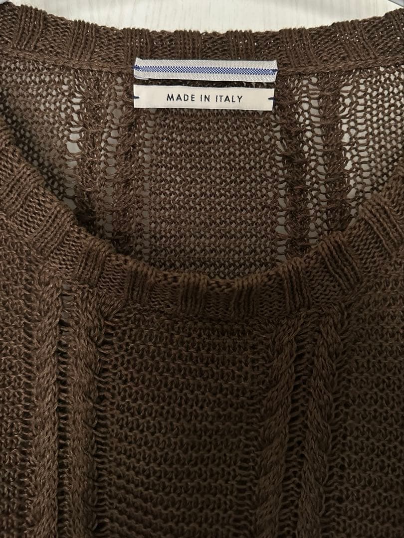 【タグ付き】cristaseya リネンケーブルニット