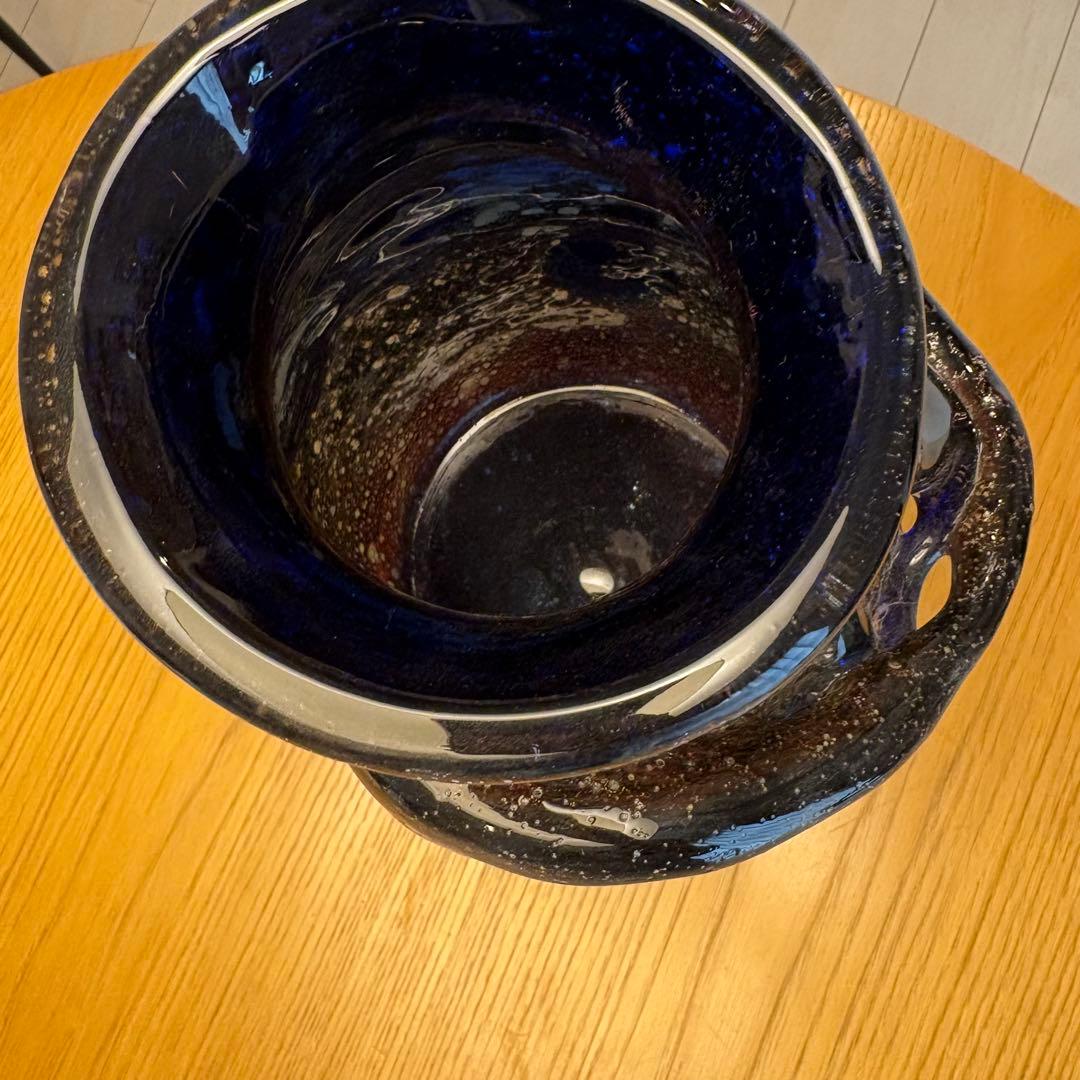 稲嶺盛吉　紅珊瑚　花瓶